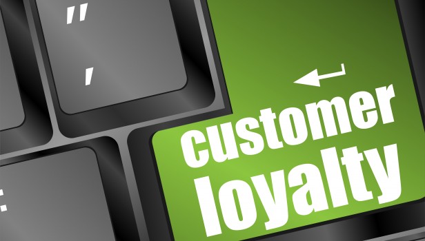 button keypad with customer loyalty word